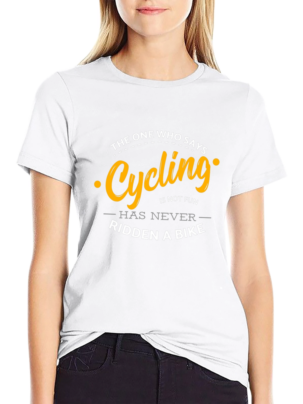 Cycling is Fun Graphic Tee - Black T-Shirt
