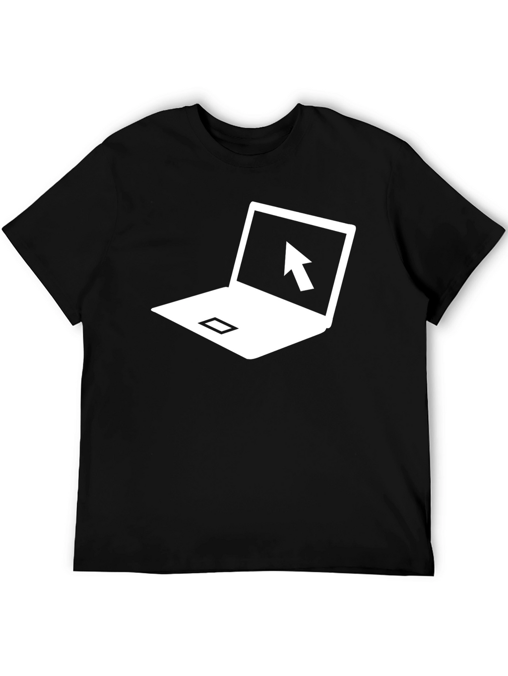 Laptop Cursor Graphic T-Shirt - Black