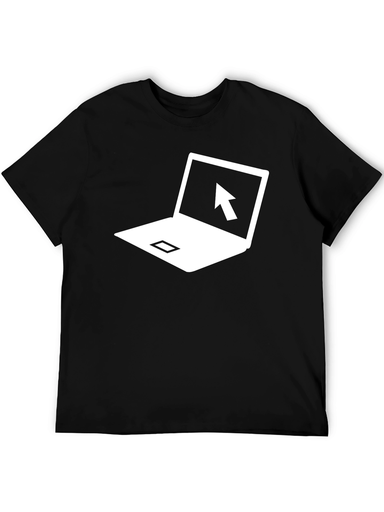 Laptop Cursor Graphic T-Shirt - Black