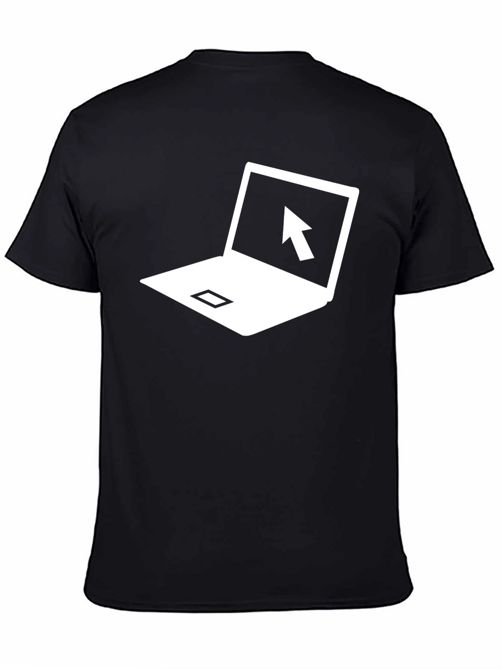 Laptop Cursor Graphic T-Shirt - Black