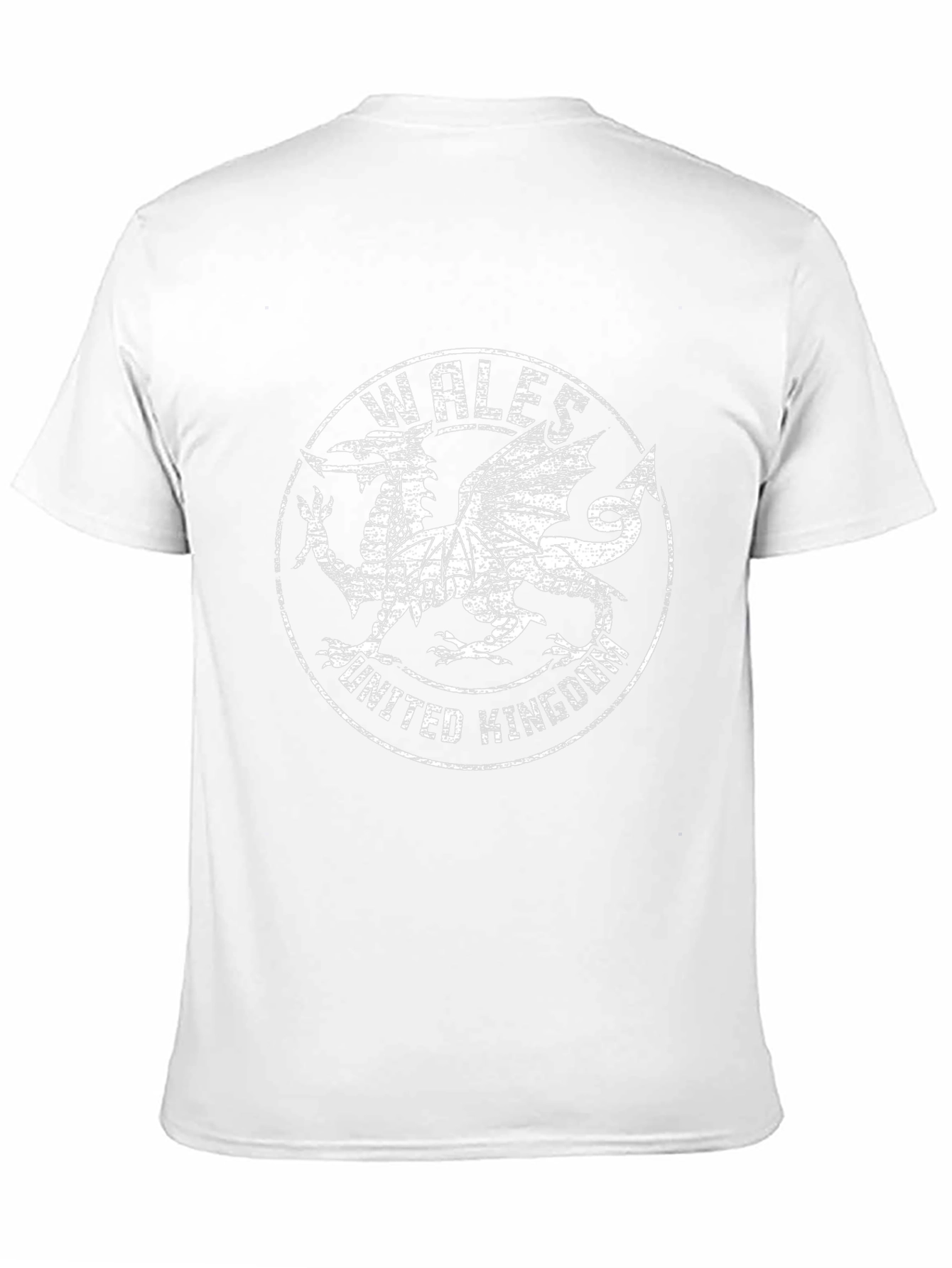 Wales Dragon UK Graphic Tee - Black Cotton T-Shirt