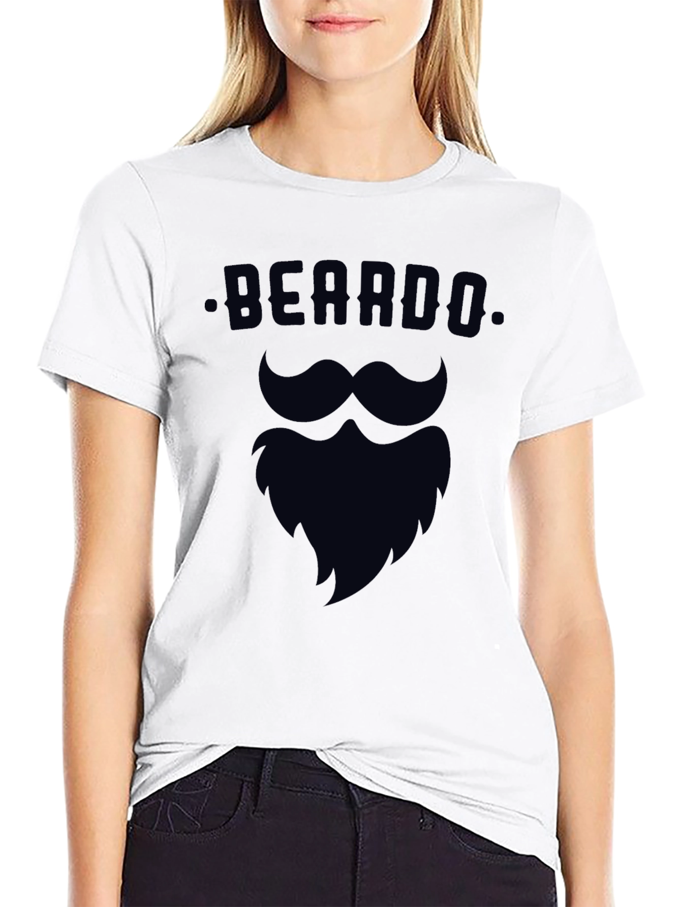 Beardo Black Graphic Tee - Stylish & Fun
