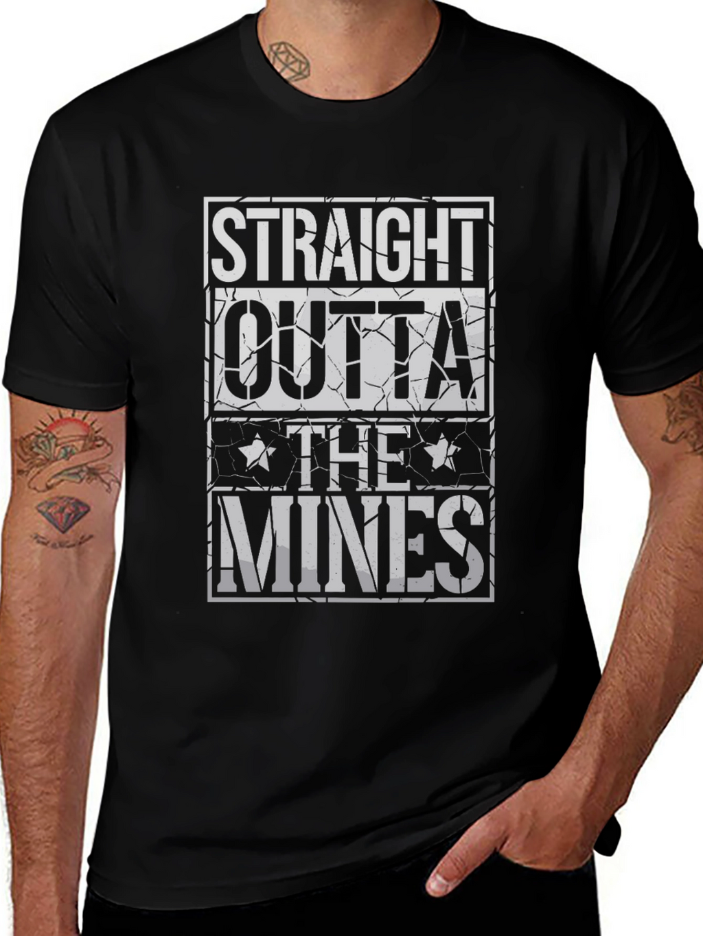 Straight Outta The Mines Graphic T-Shirt