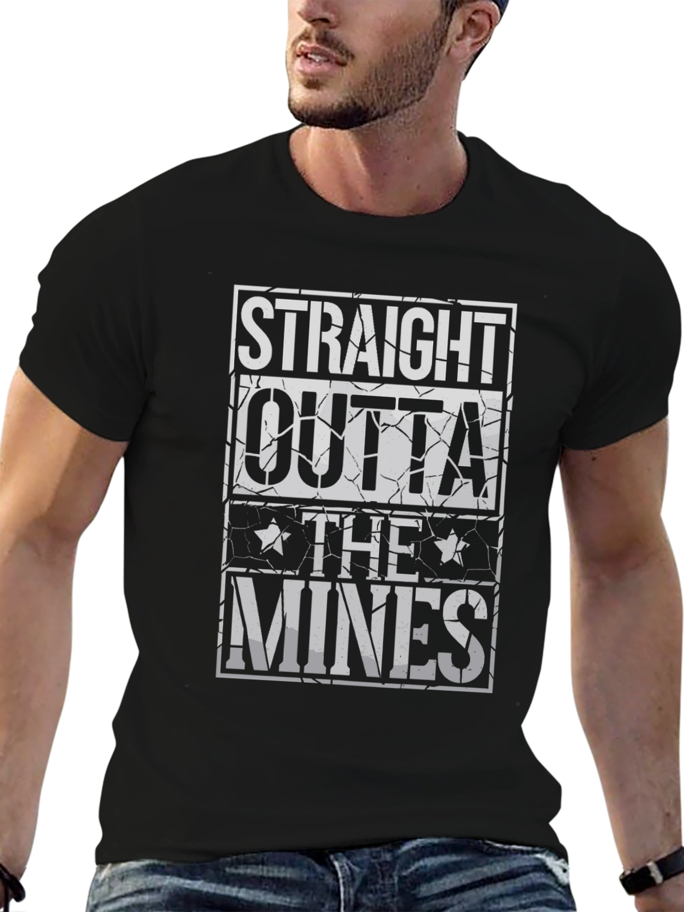 Straight Outta The Mines Graphic T-Shirt