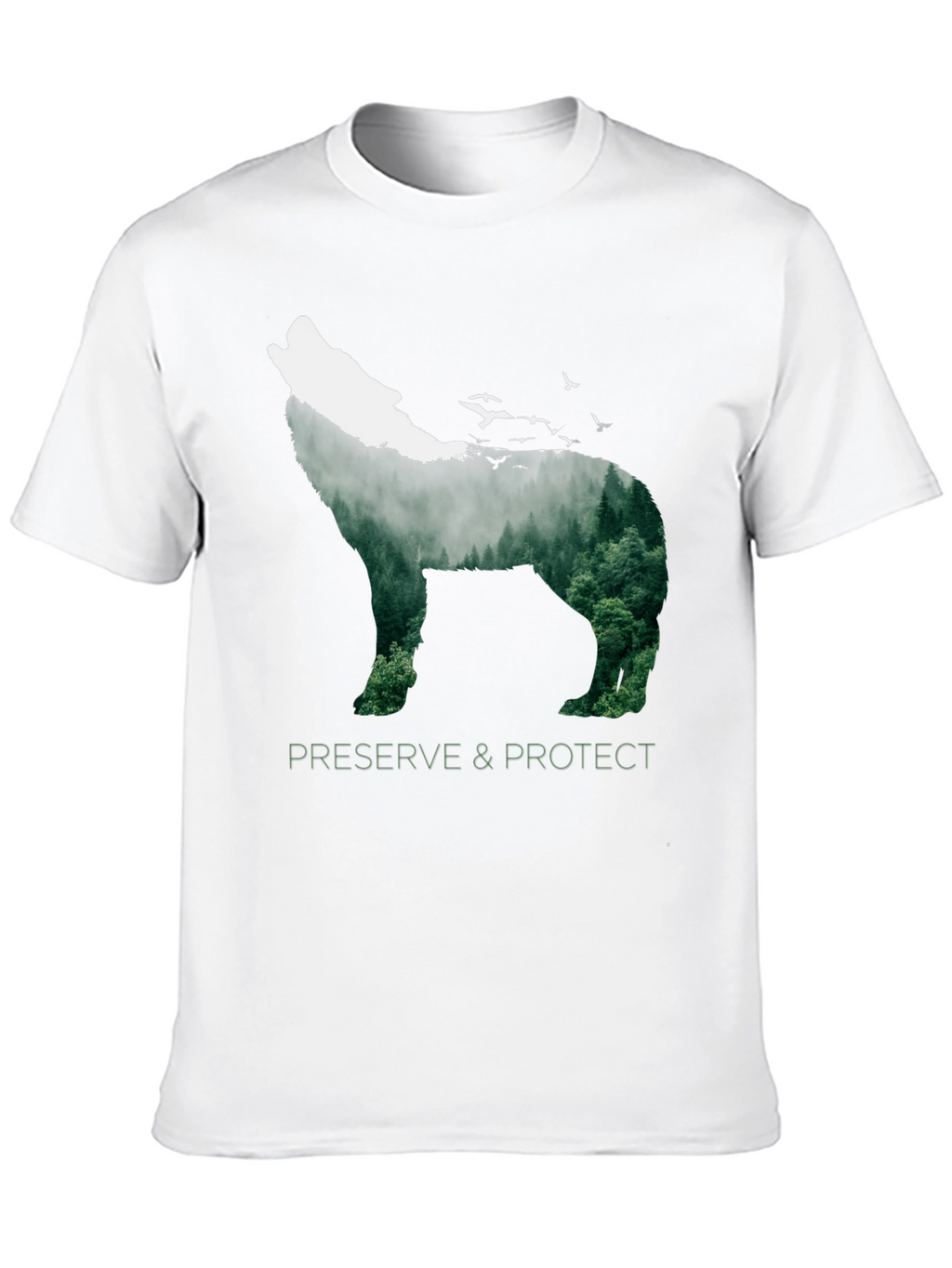 Wildlife Wolf Graphic Tee - Preserve & Protect