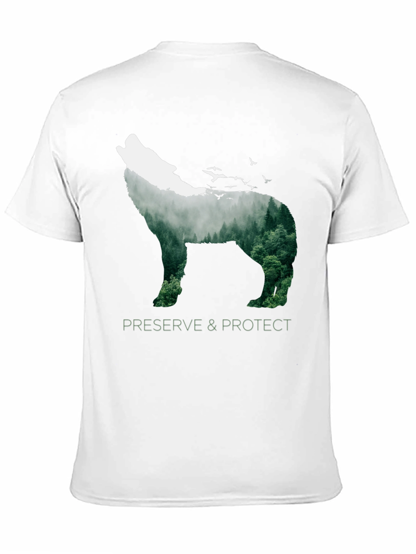 Wildlife Wolf Graphic Tee - Preserve & Protect