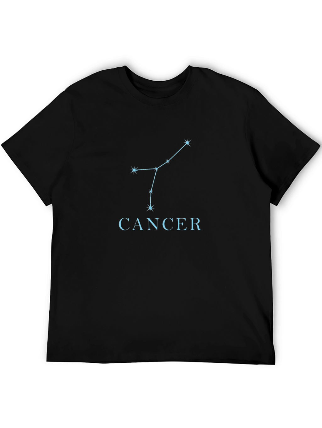 Cancer Zodiac Constellation T-Shirt - Black