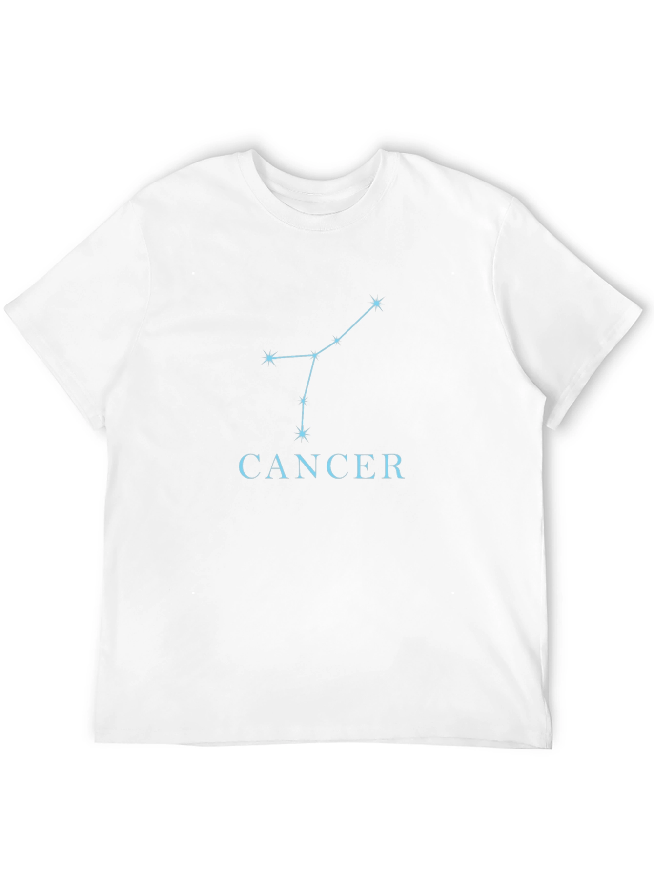 Cancer Zodiac Constellation T-Shirt - Black