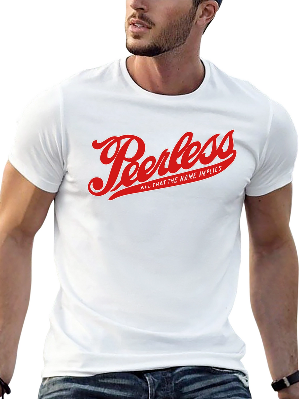 Peerless Graphic T-Shirt - Black Cotton Blend