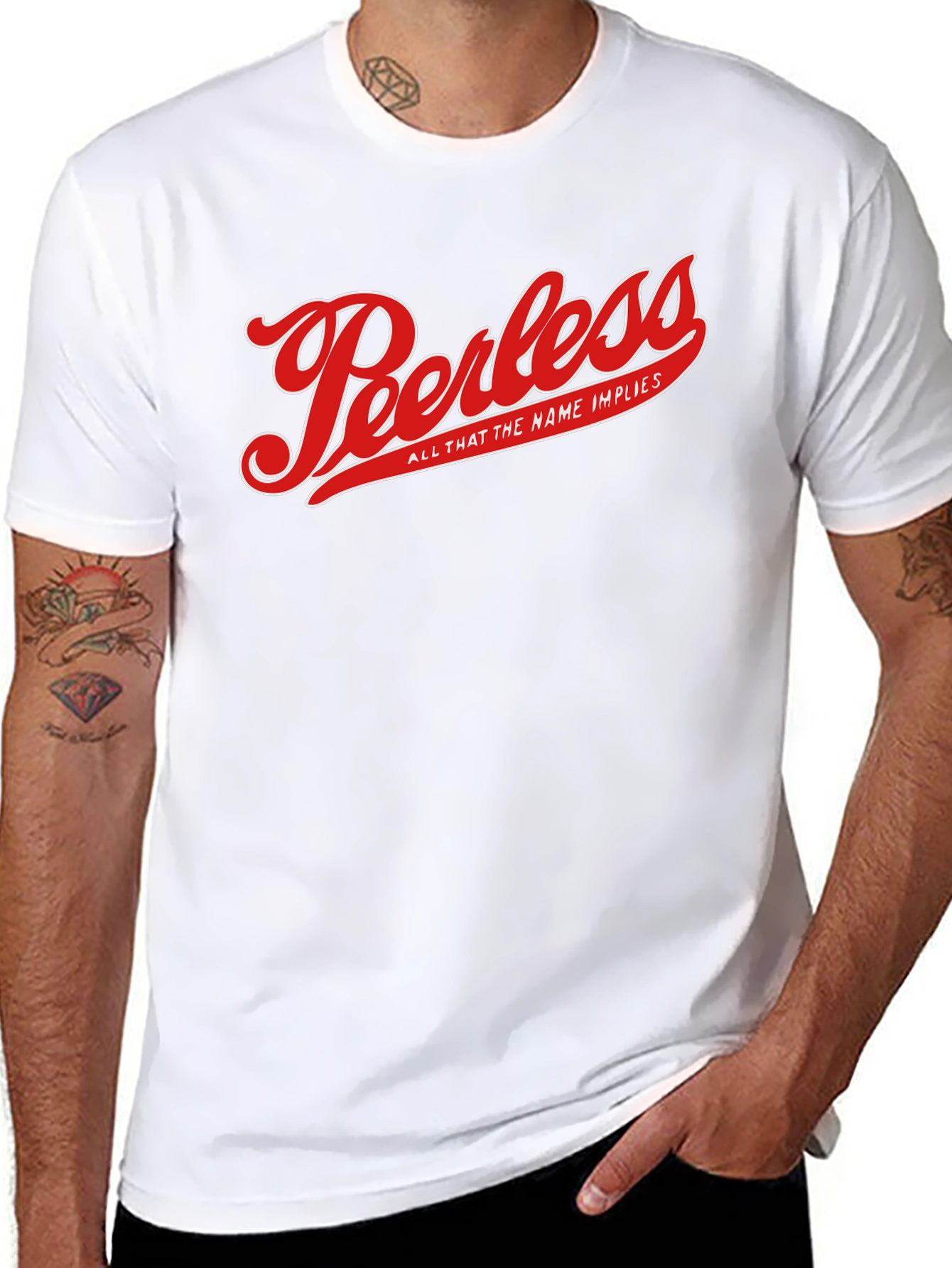 Peerless Graphic T-Shirt - Black Cotton Blend