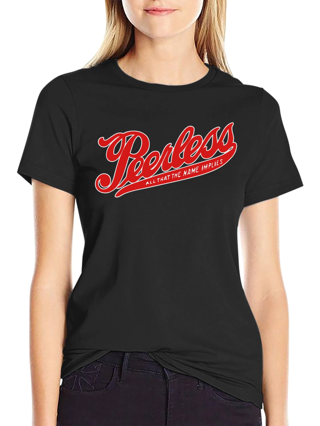 Peerless Graphic T-Shirt - Black Cotton Blend