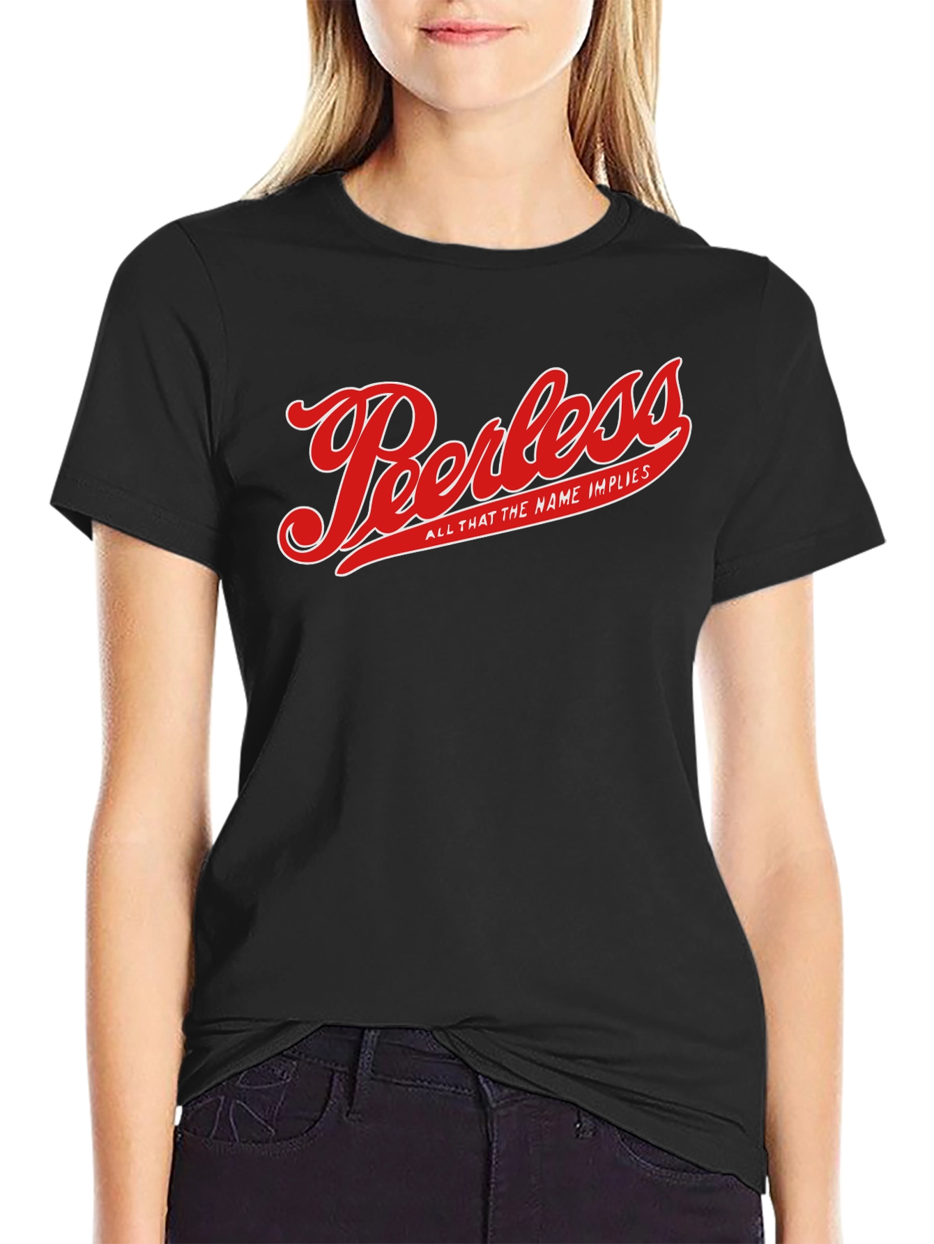 Peerless Graphic T-Shirt - Black Cotton Blend