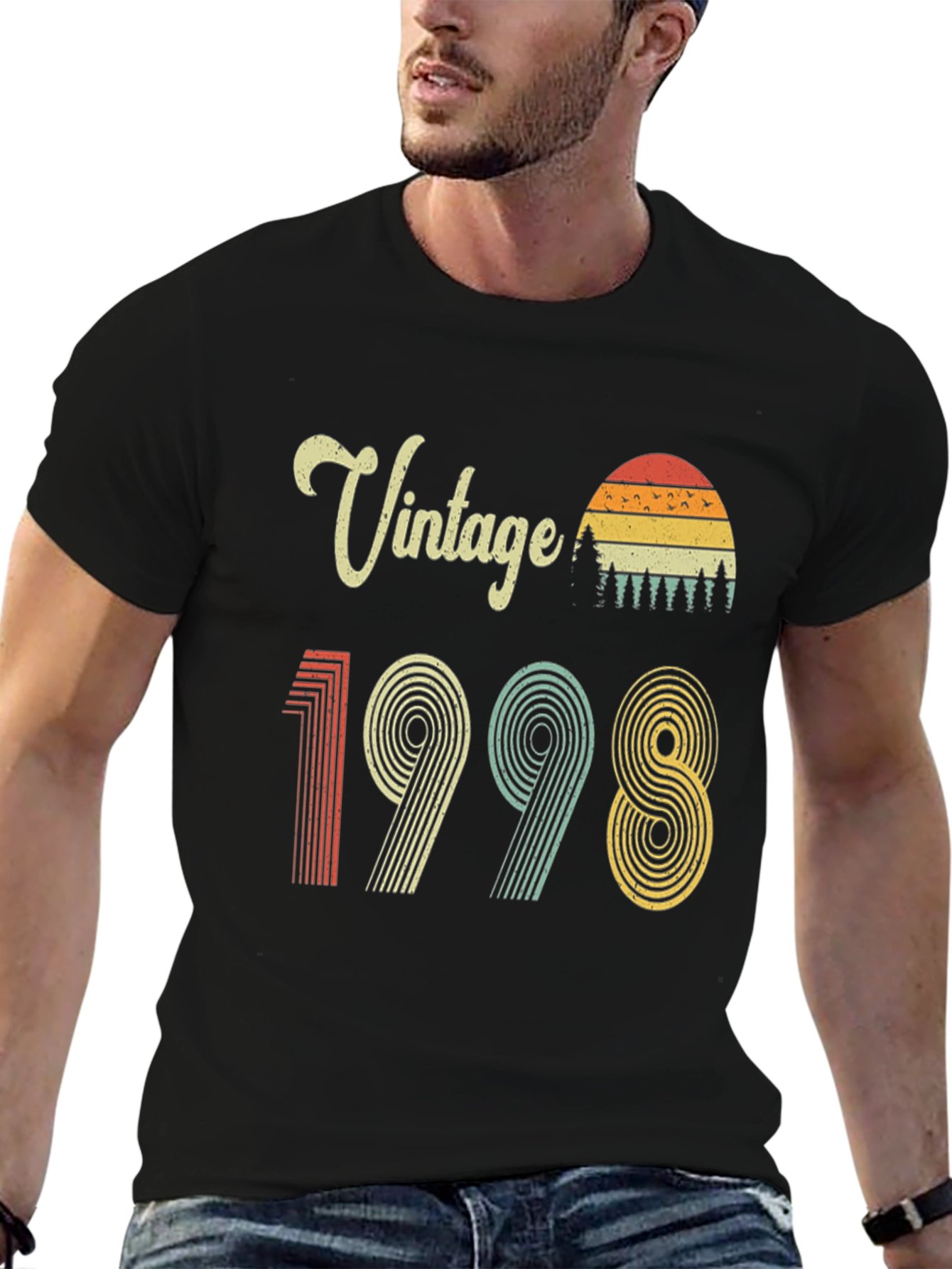 Vintage 1998 Graphic Tee - Retro Birthday Shirt