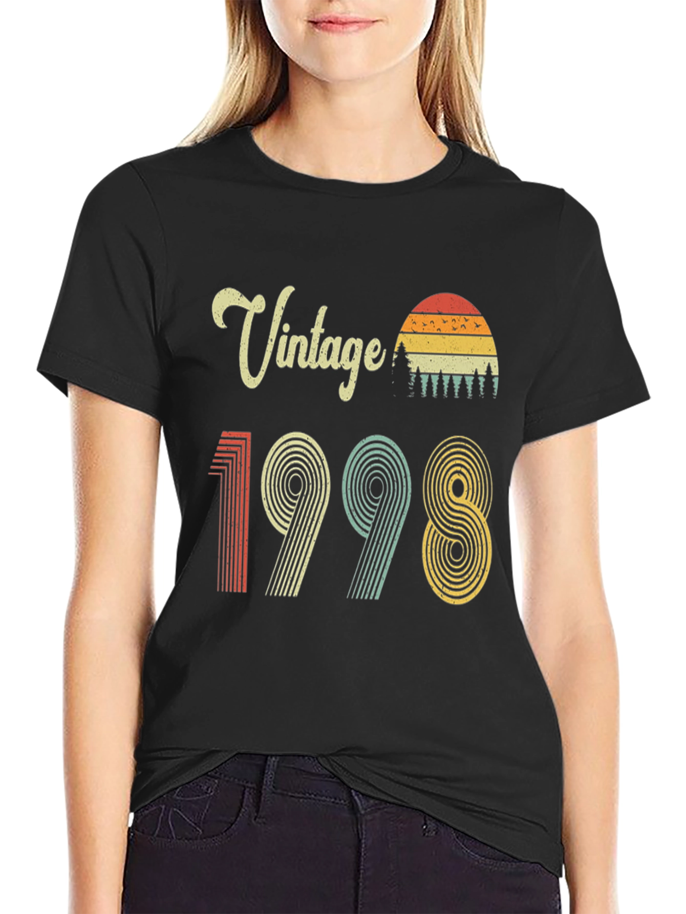 Vintage 1998 Graphic Tee - Retro Birthday Shirt