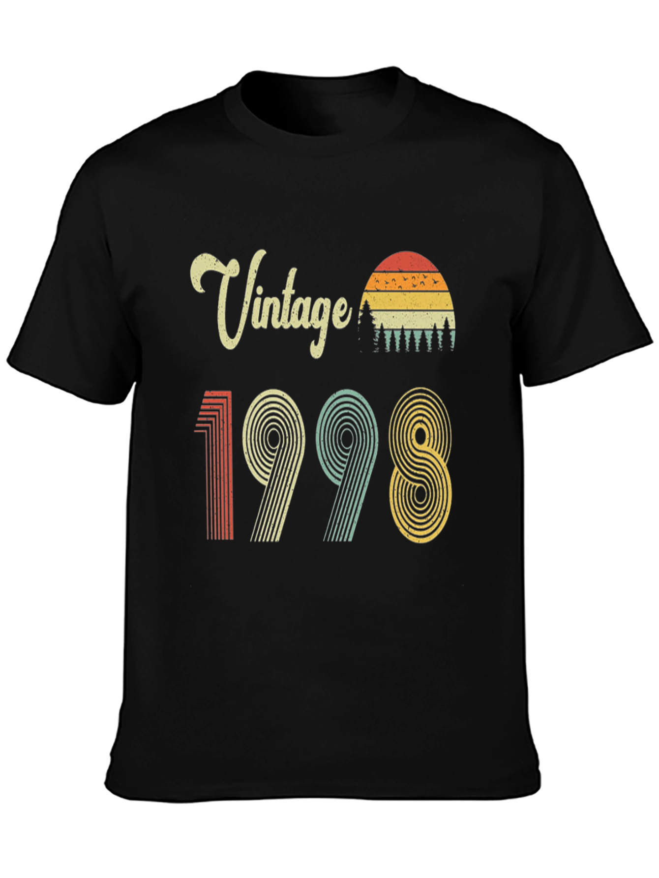 Vintage 1998 Graphic Tee - Retro Birthday Shirt