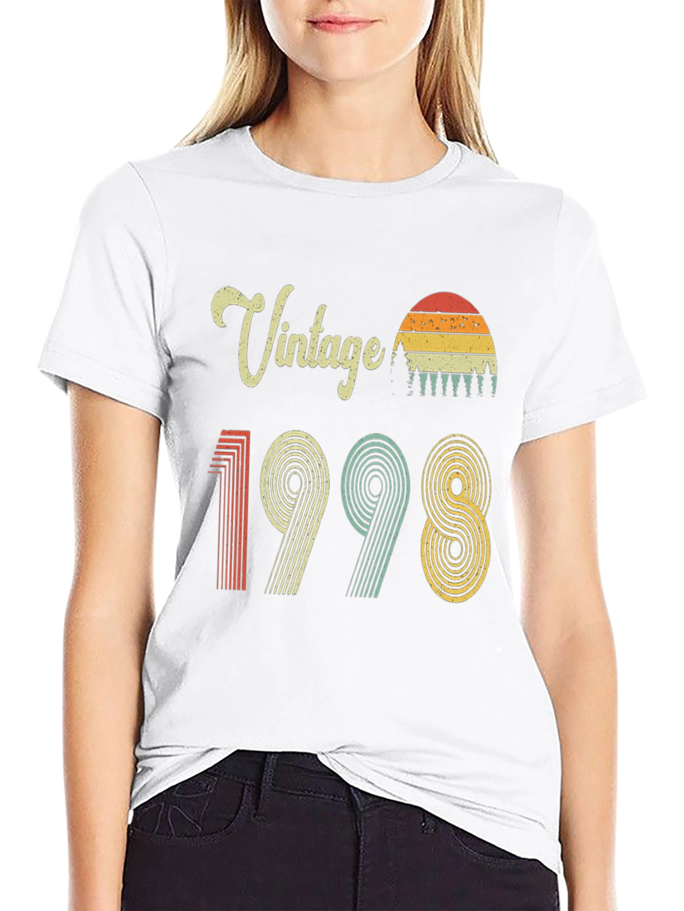Vintage 1998 Graphic Tee - Retro Birthday Shirt