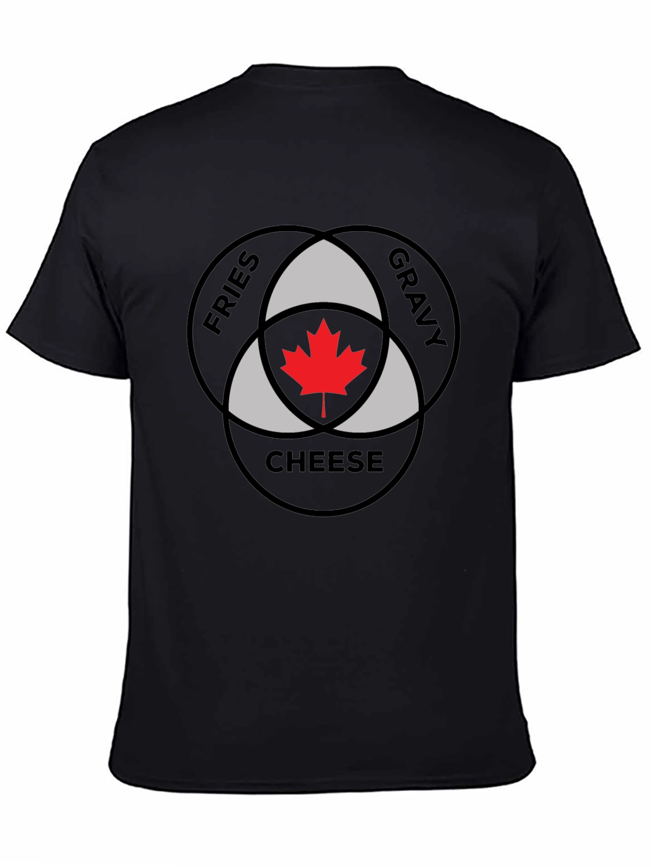 Poutine Venn Diagram T-Shirt - Fries Gravy Cheese Canada!