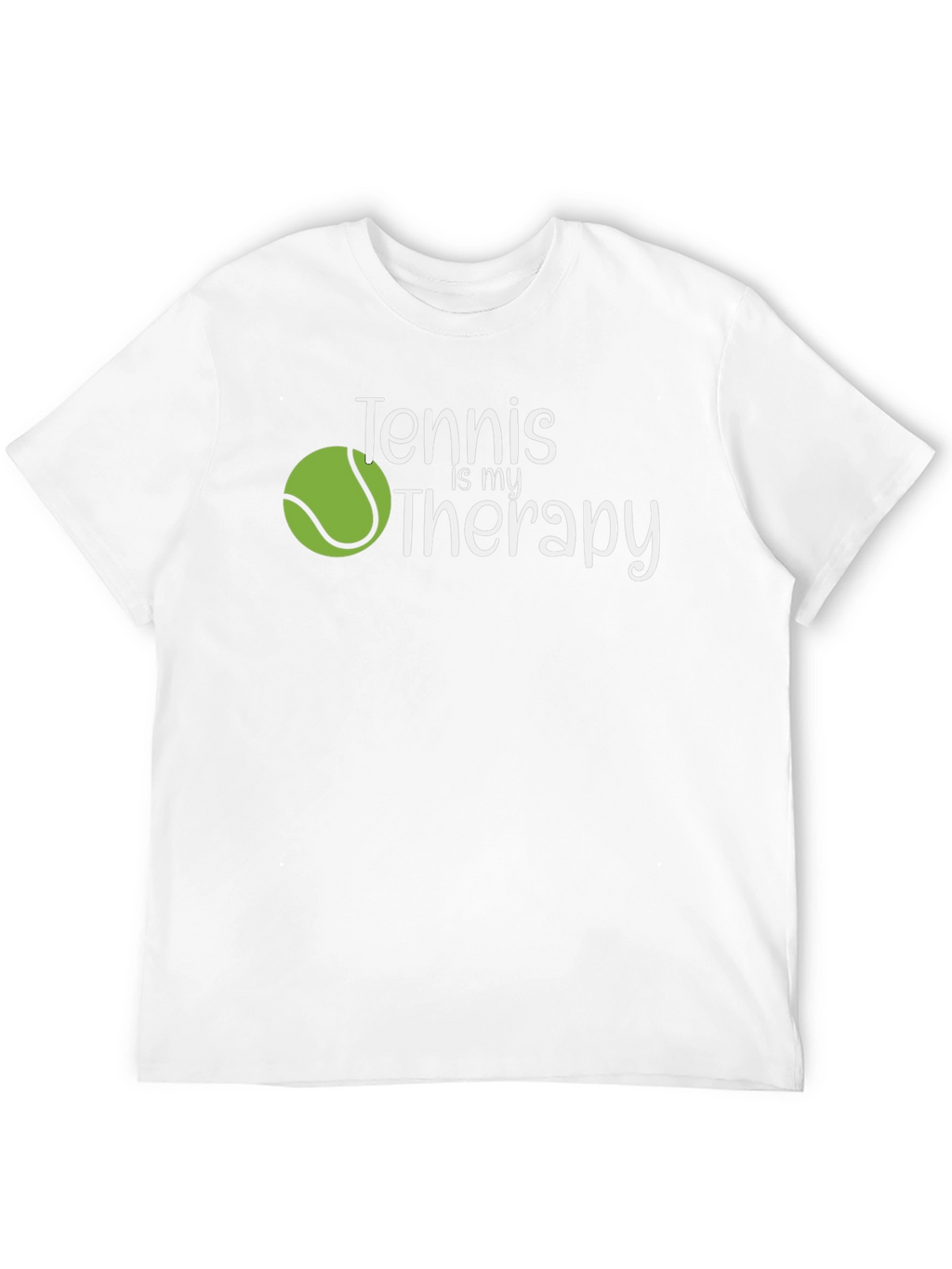 Tennis is my Therapy Black T-Shirt