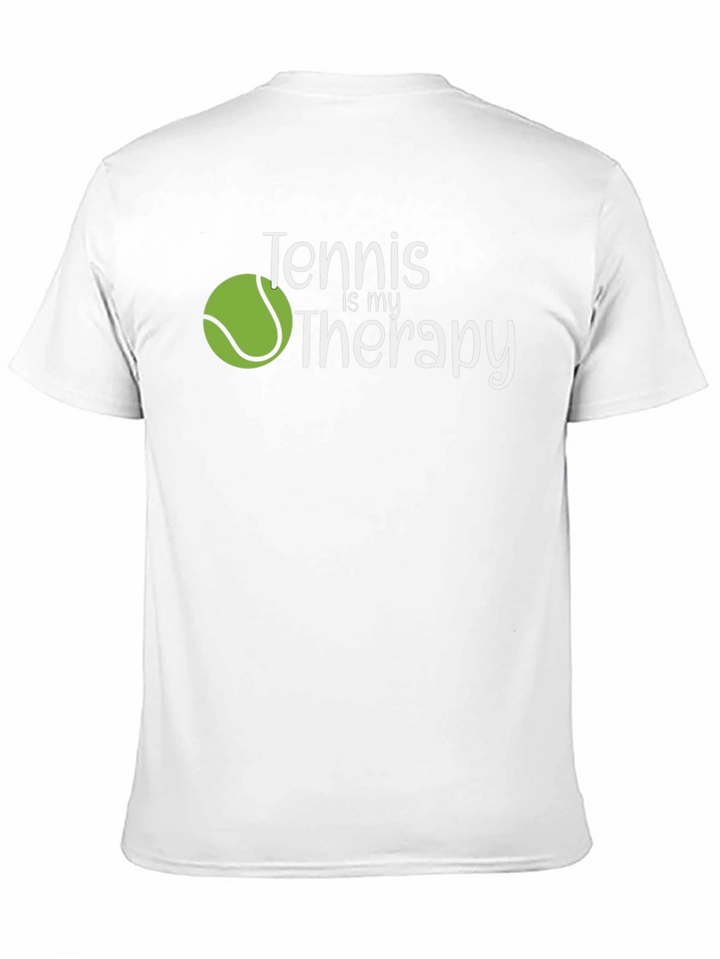 Tennis is my Therapy Black T-Shirt