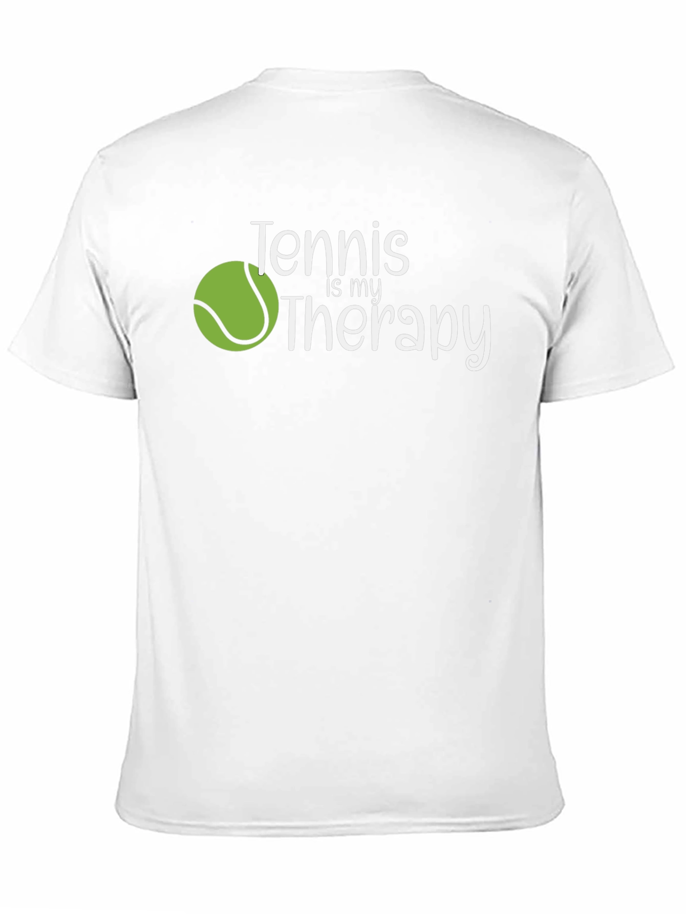 Tennis is my Therapy Black T-Shirt