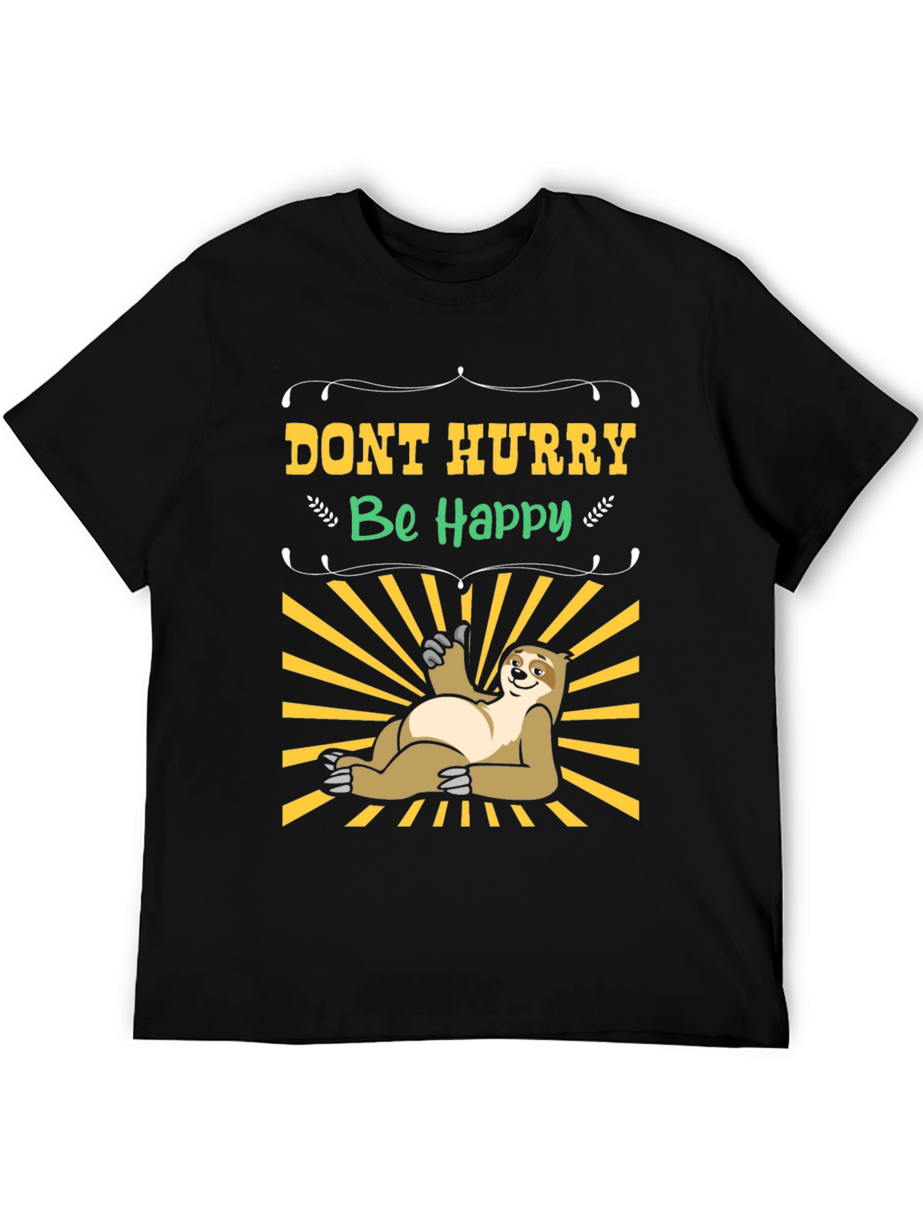 Dont Hurry Be Happy Sloth T-Shirt