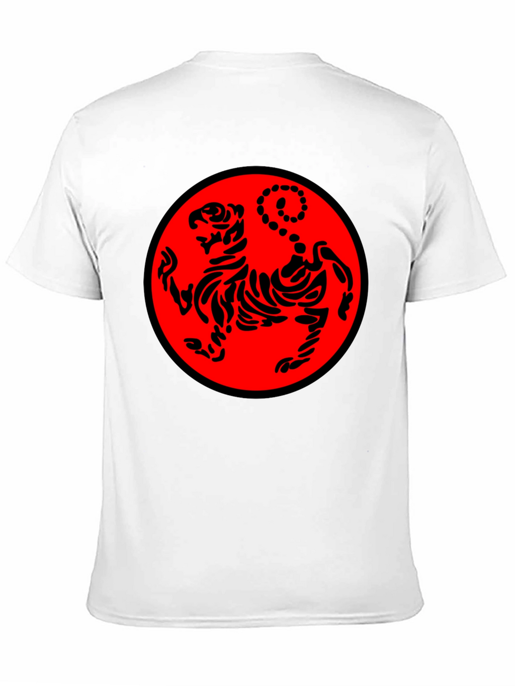 Black Karate Tiger Graphic T-Shirt