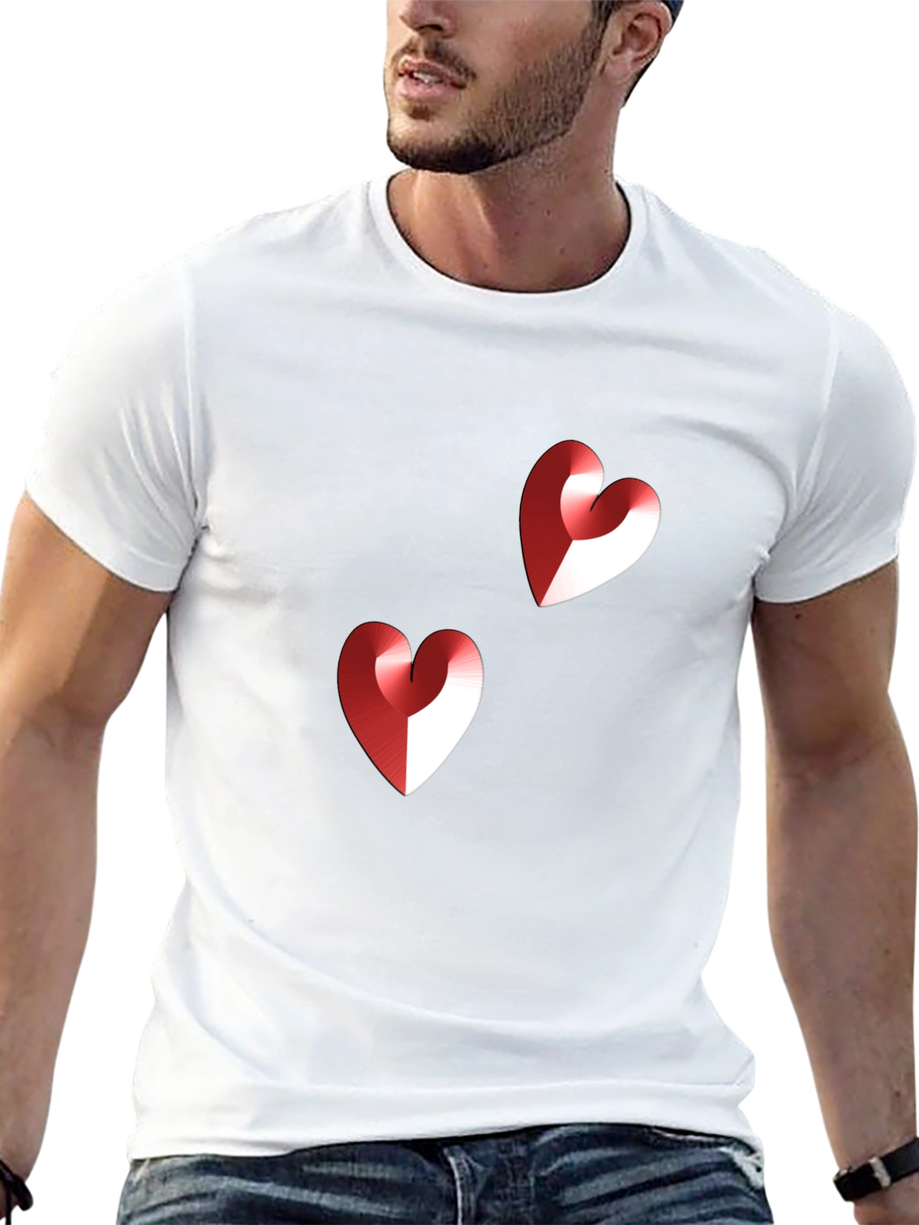 Heart Graphic Black T-Shirt