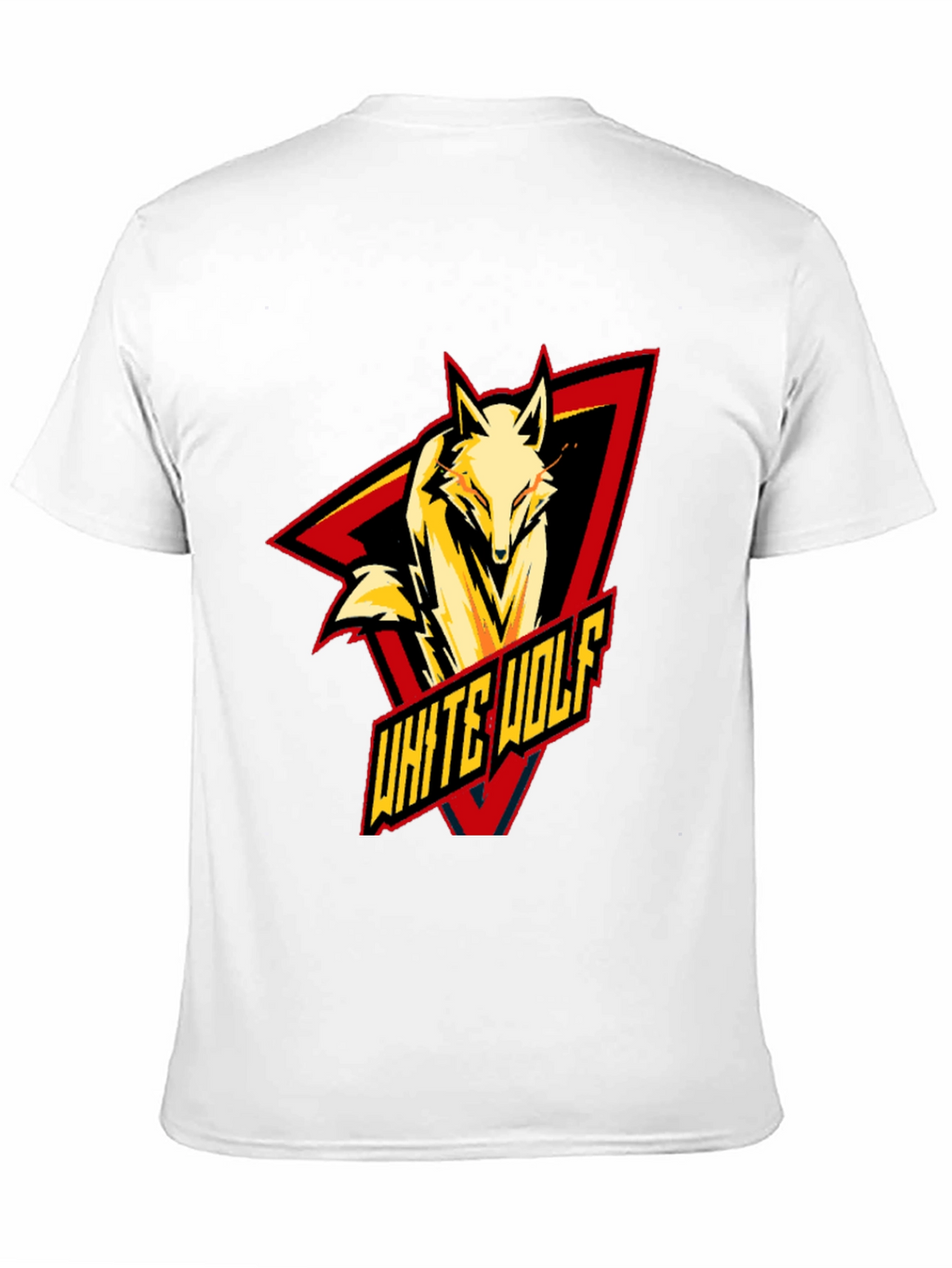 White Wolf Graphic T-Shirt - Black