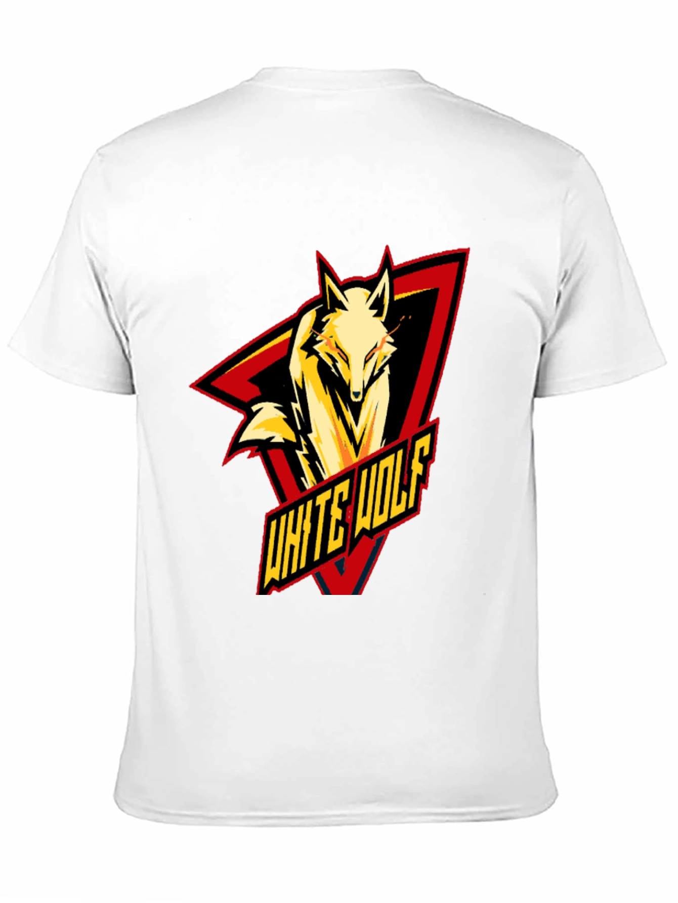 White Wolf Graphic T-Shirt - Black