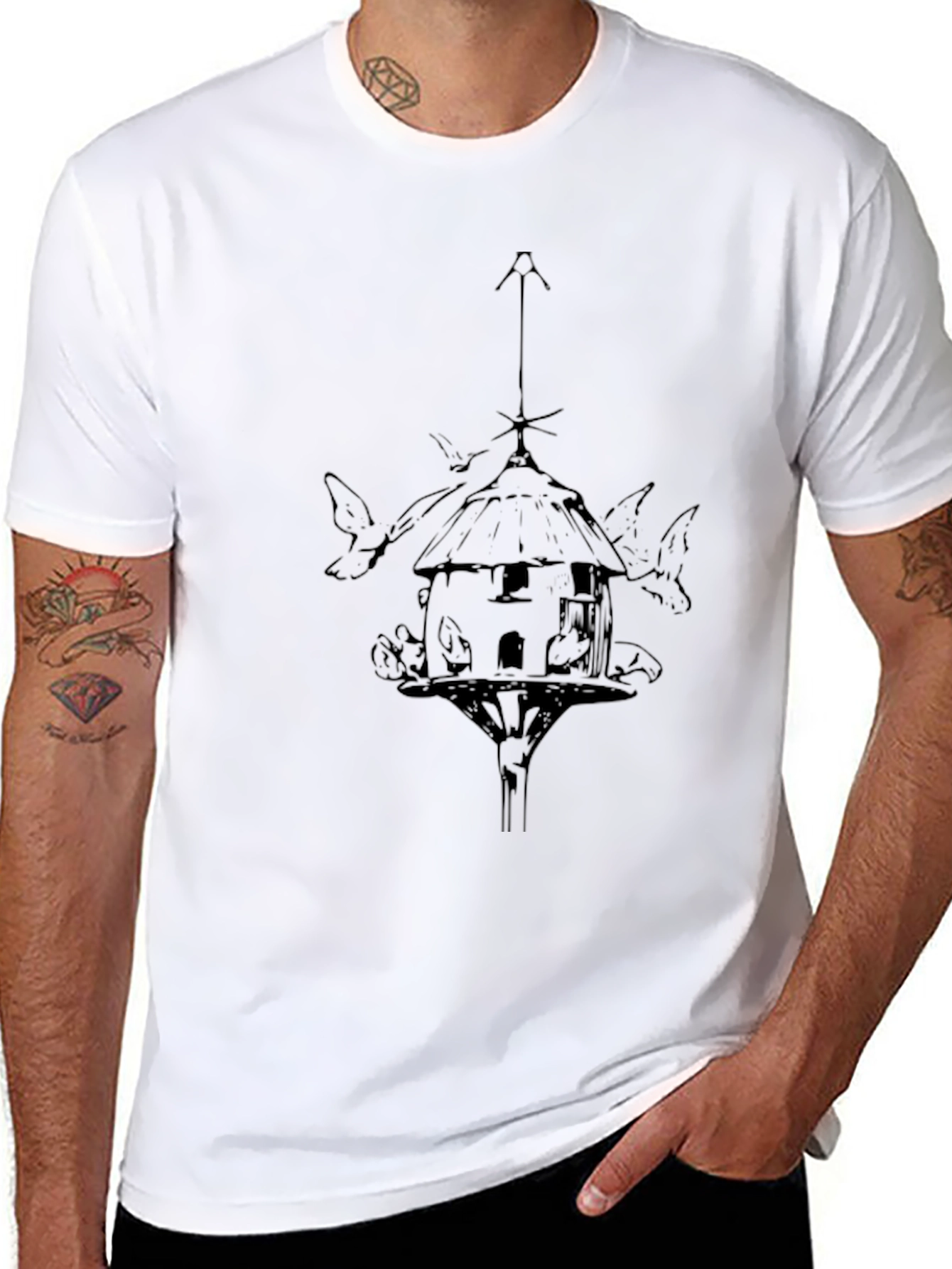 Birdhouse Graphic Tee - Stylish Casual Comfort