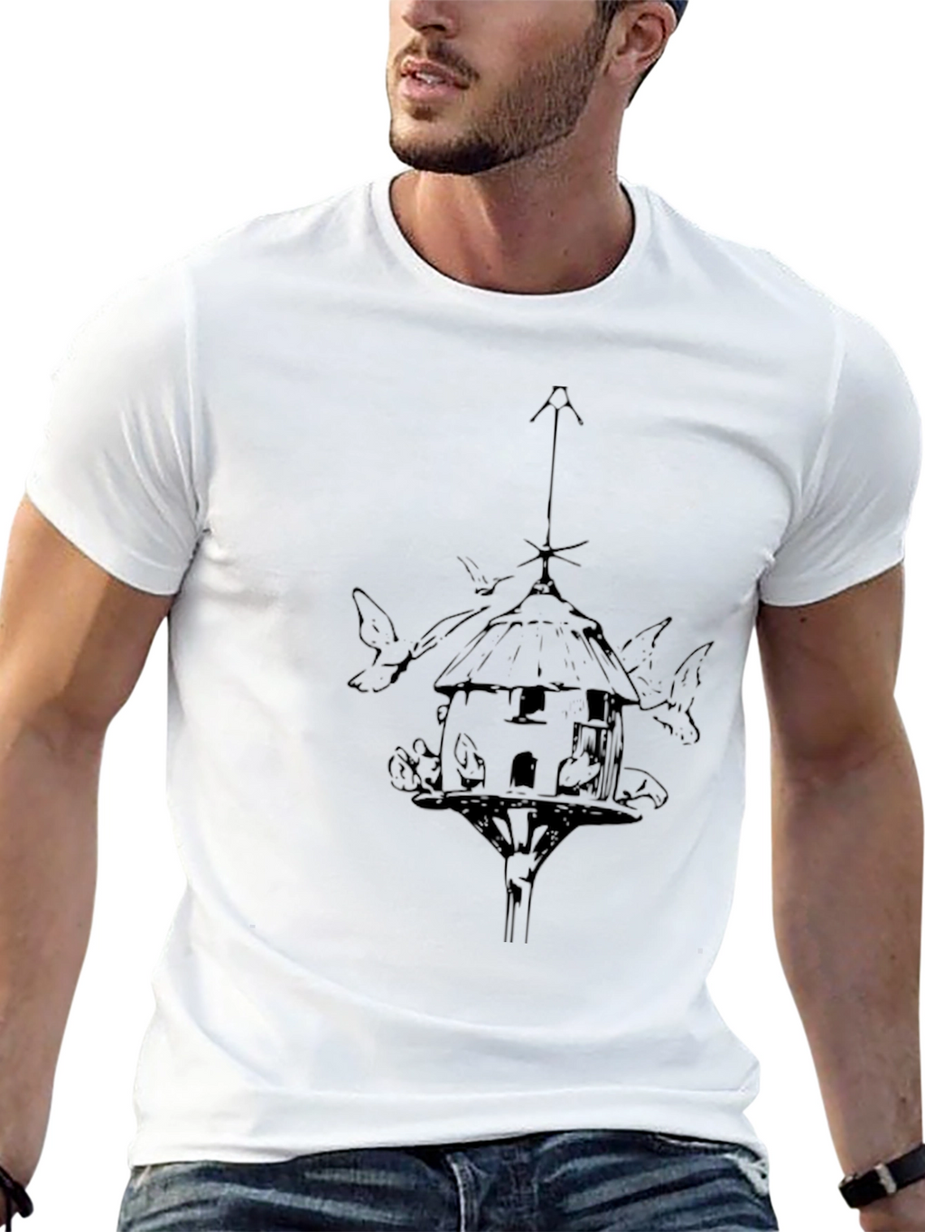 Birdhouse Graphic Tee - Stylish Casual Comfort