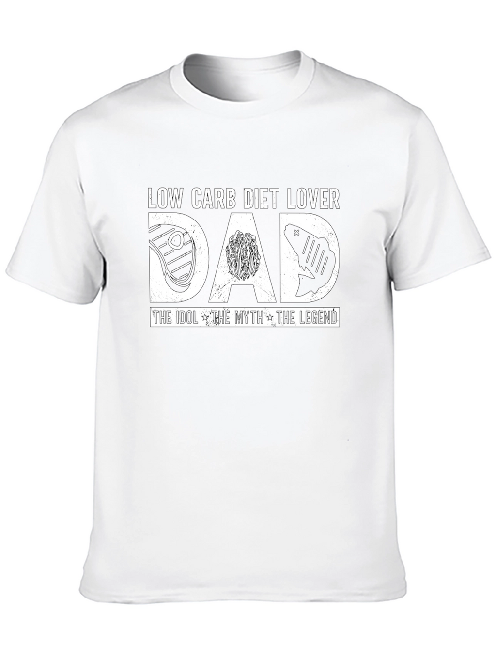 Low Carb Diet Lover Dad T-Shirt