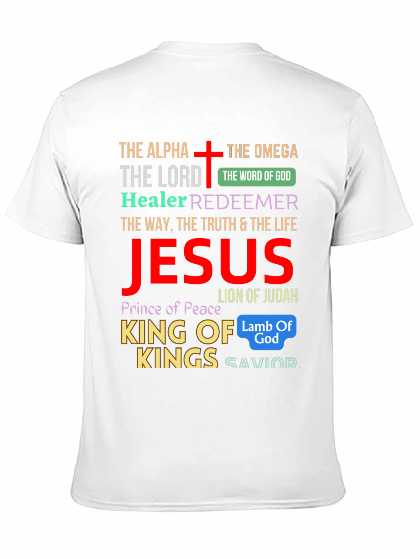 Faith-Based Christian T-Shirt - Jesus King of Kings Design