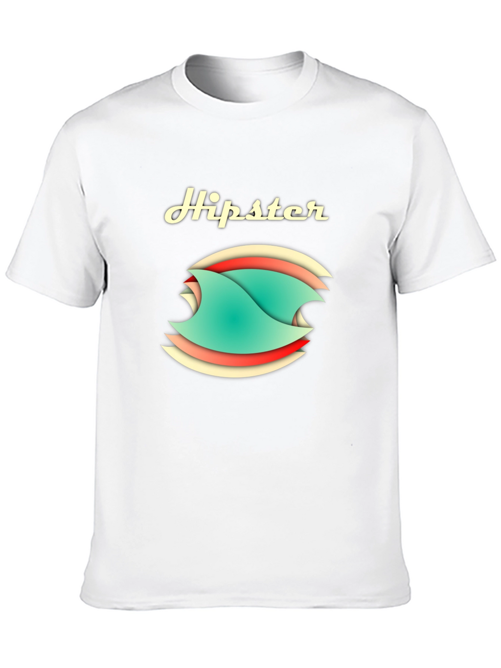 Hipster Graphic Tee - Stylish Cotton Blend T-Shirt