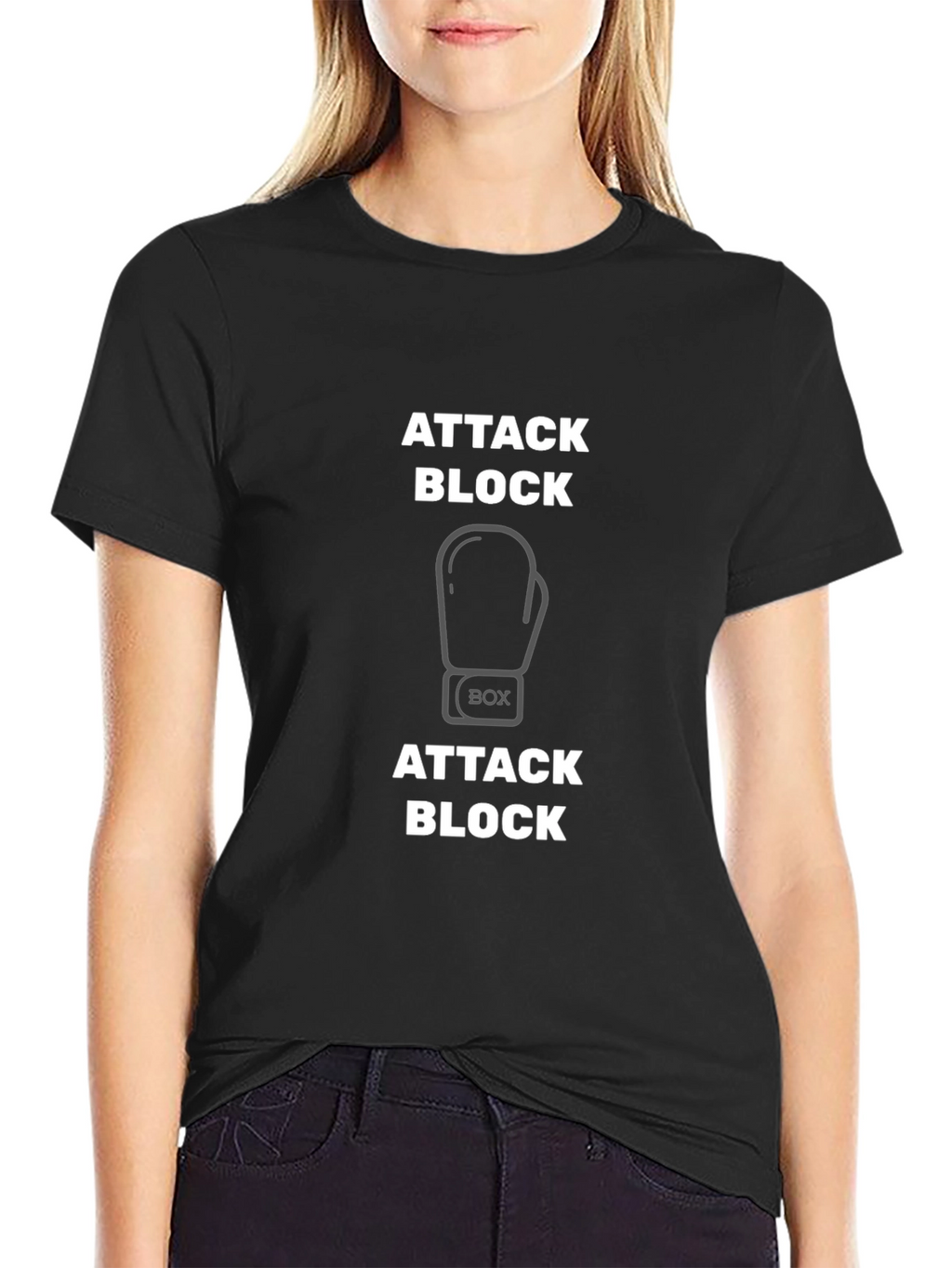 Attack Block Boxing Graphic T-Shirt