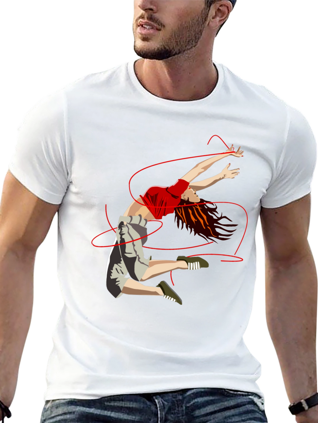 Dancer Graphic Tee - Unisex Black T-Shirt