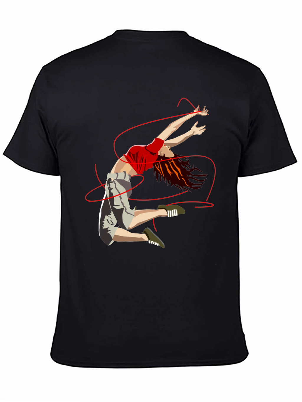 Dancer Graphic Tee - Unisex Black T-Shirt