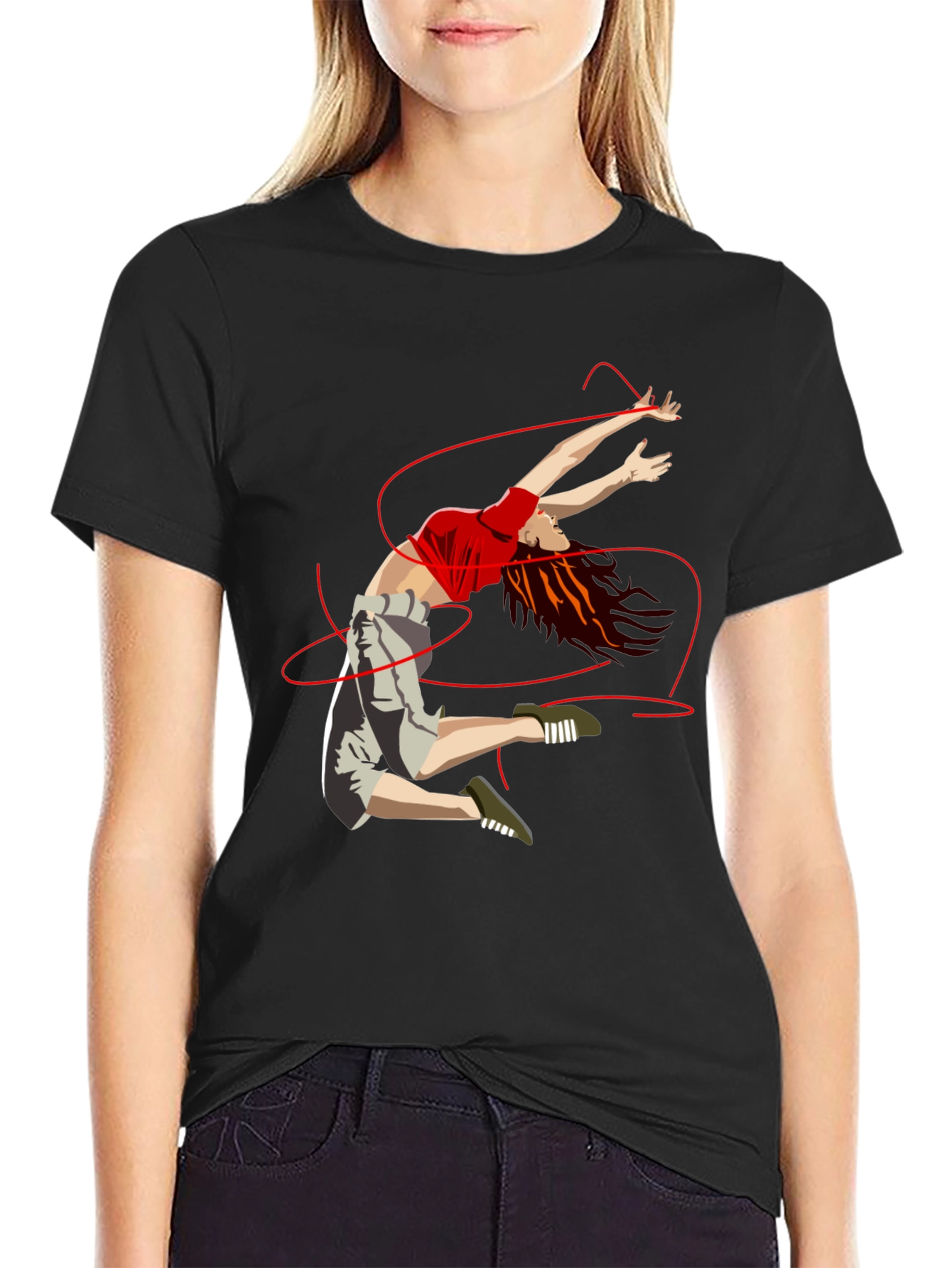 Dancer Graphic Tee - Unisex Black T-Shirt
