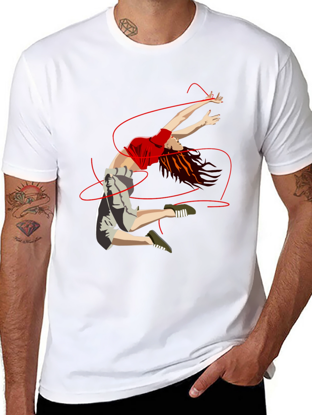 Dancer Graphic Tee - Unisex Black T-Shirt
