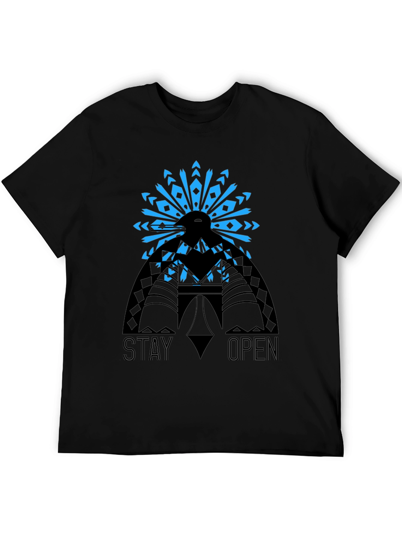 Stay Open Graphic Tee - Black