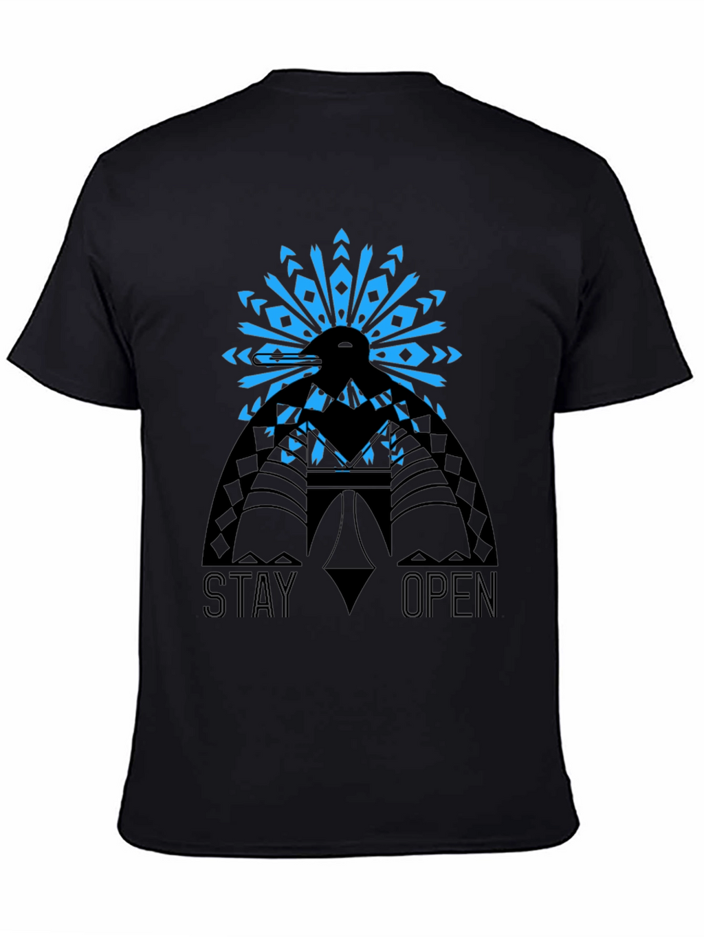 Stay Open Graphic Tee - Black