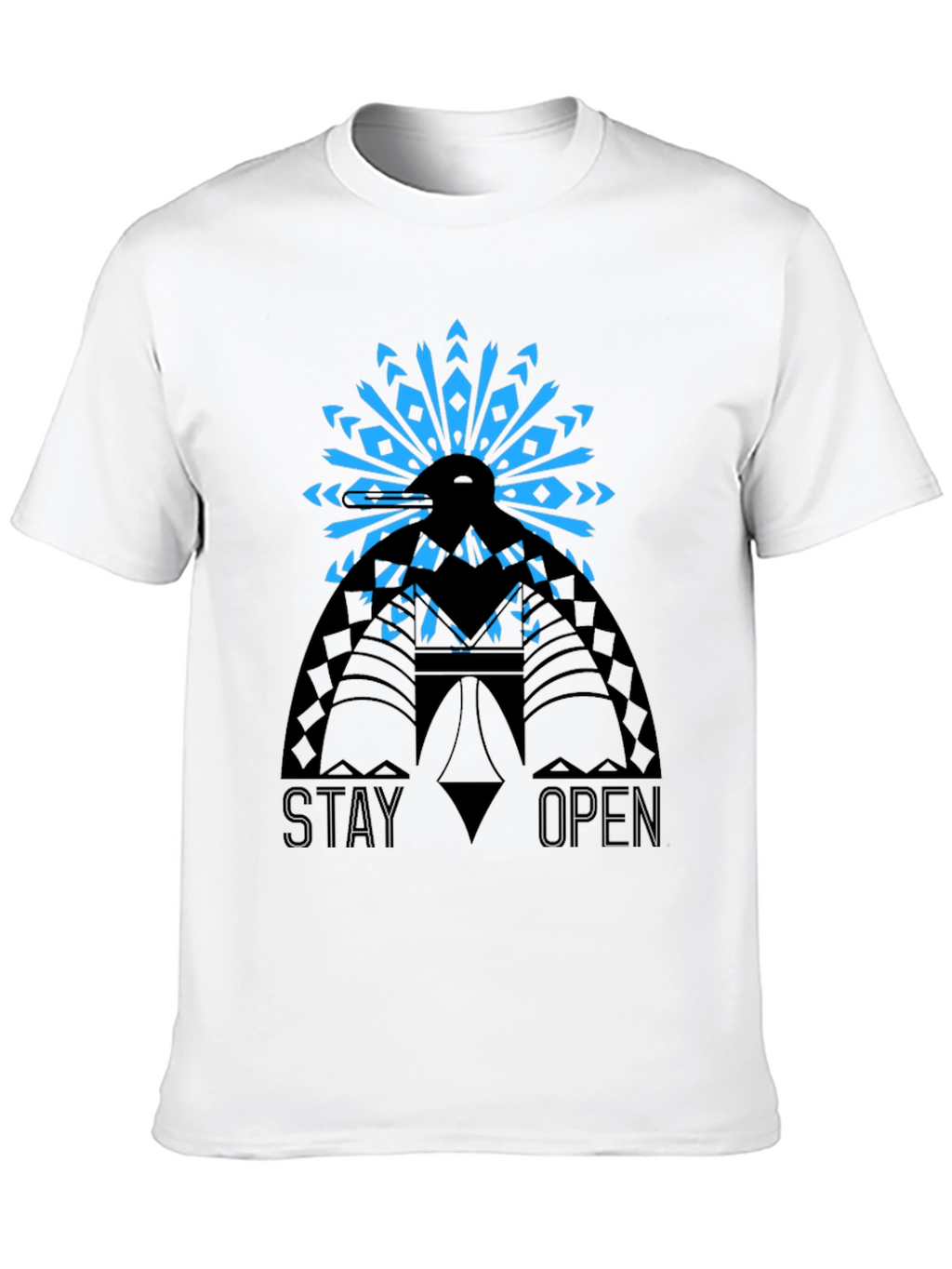 Stay Open Graphic Tee - Black