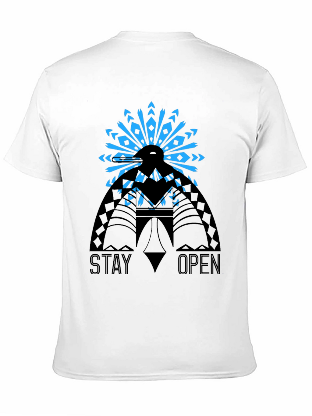 Stay Open Graphic Tee - Black