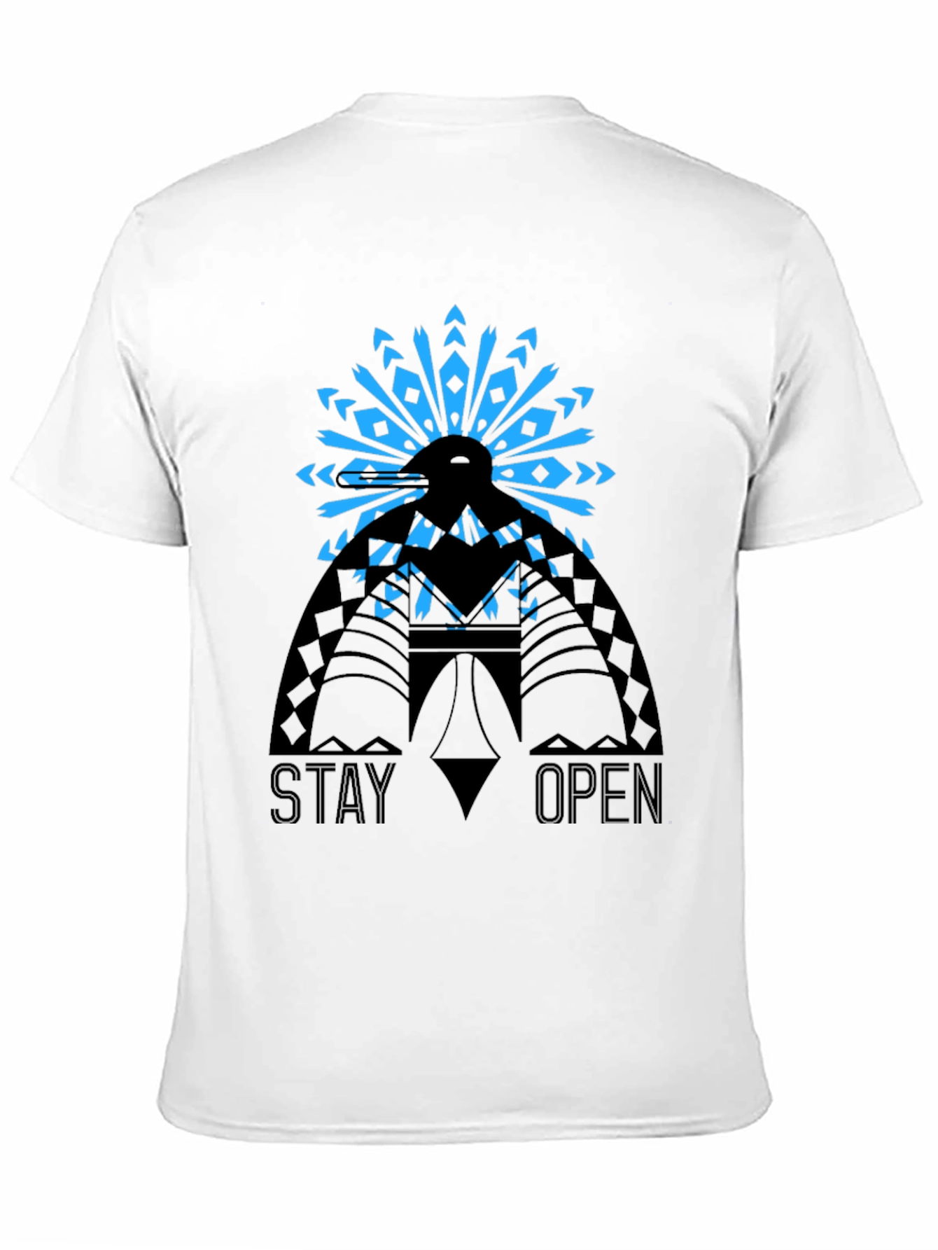Stay Open Graphic Tee - Black