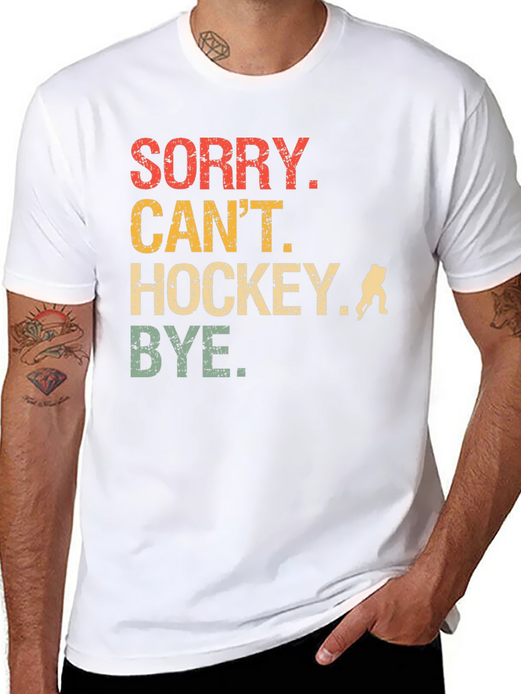 Sorry Cant Hockey T-Shirt