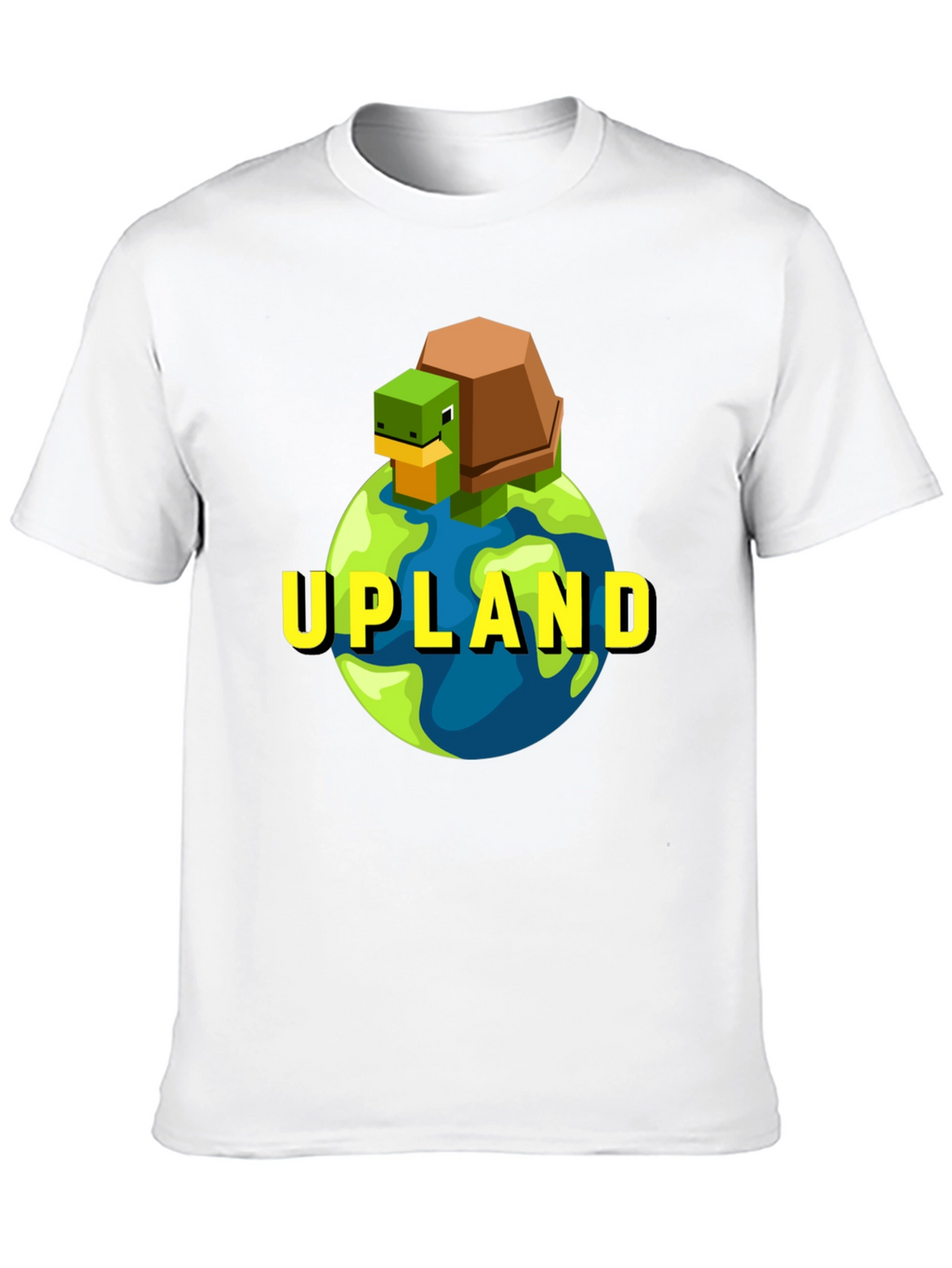 Upland Turtle Earth Graphic Tee - Black Cotton T-Shirt