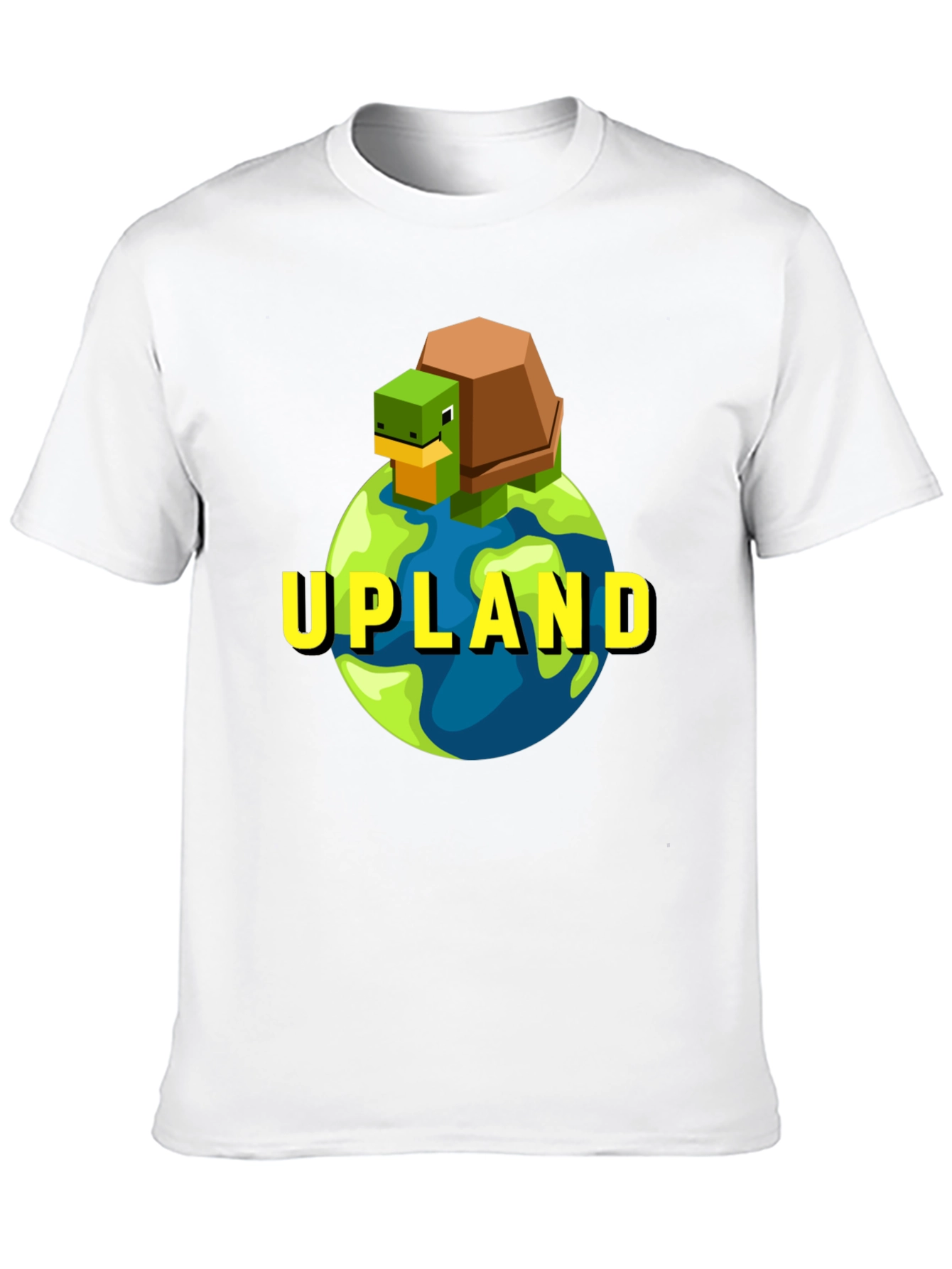 Upland Turtle Earth Graphic Tee - Black Cotton T-Shirt
