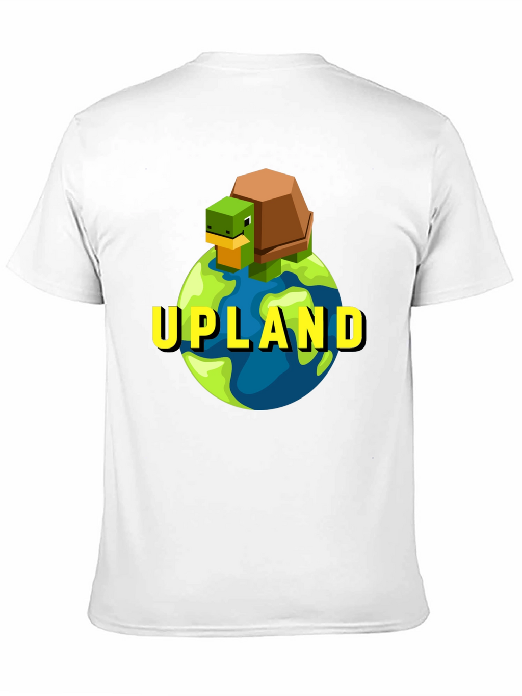 Upland Turtle Earth Graphic Tee - Black Cotton T-Shirt