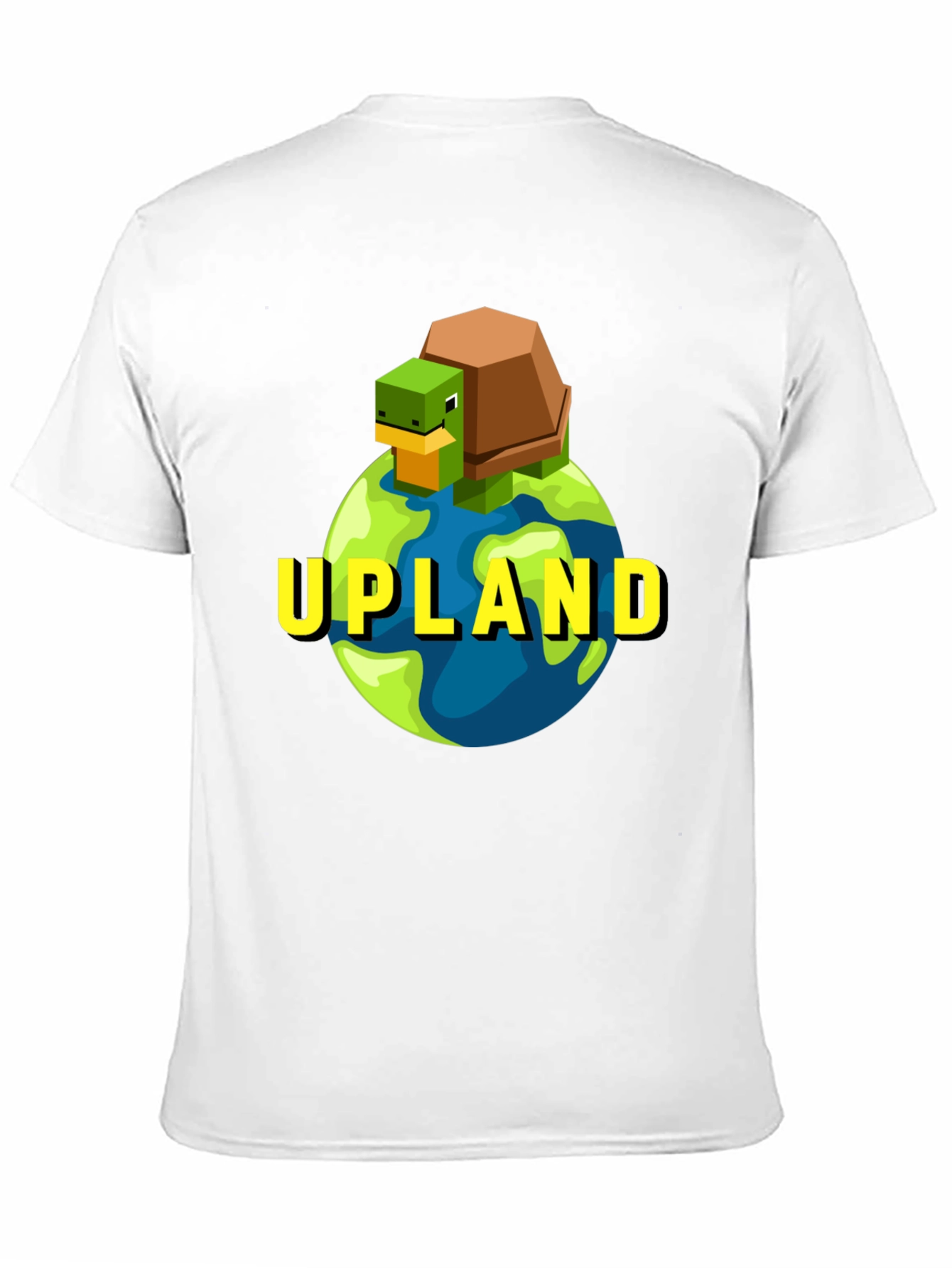 Upland Turtle Earth Graphic Tee - Black Cotton T-Shirt