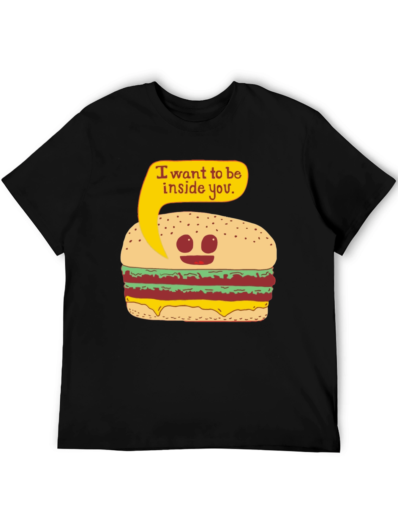 Funny Burger I Want To Be Inside You T-Shirt